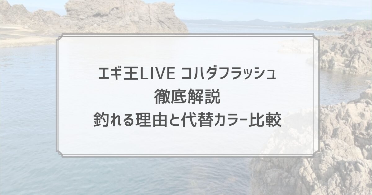 エギ王LIVEコハダフラッシュ