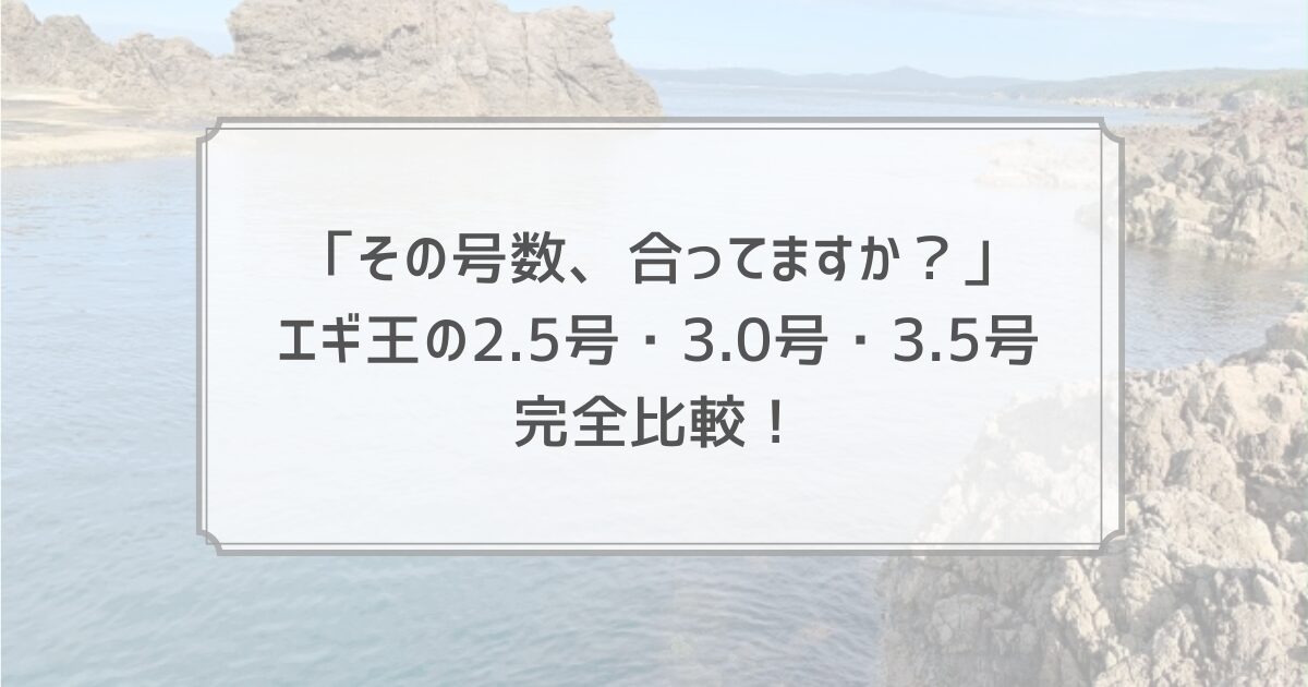 エギ王サイズ